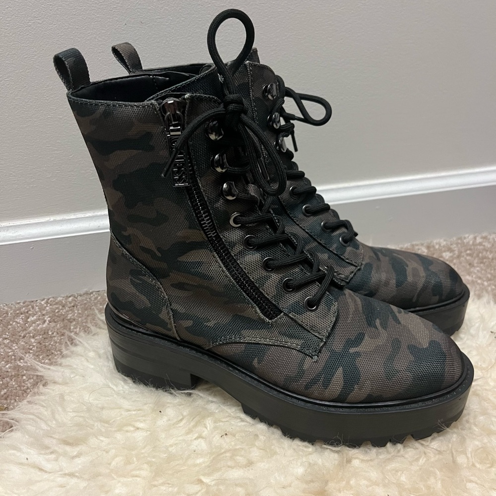 GUESS Camo Combat Boots